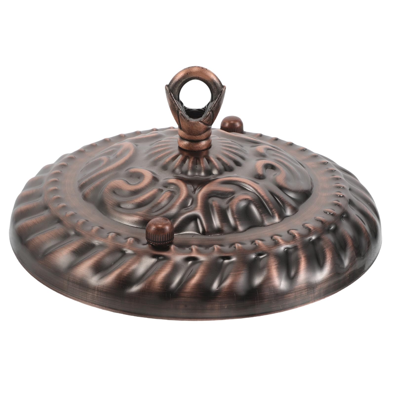 Rosace de suspension avec crochet support en fer cache-luminaire de plafond - 7