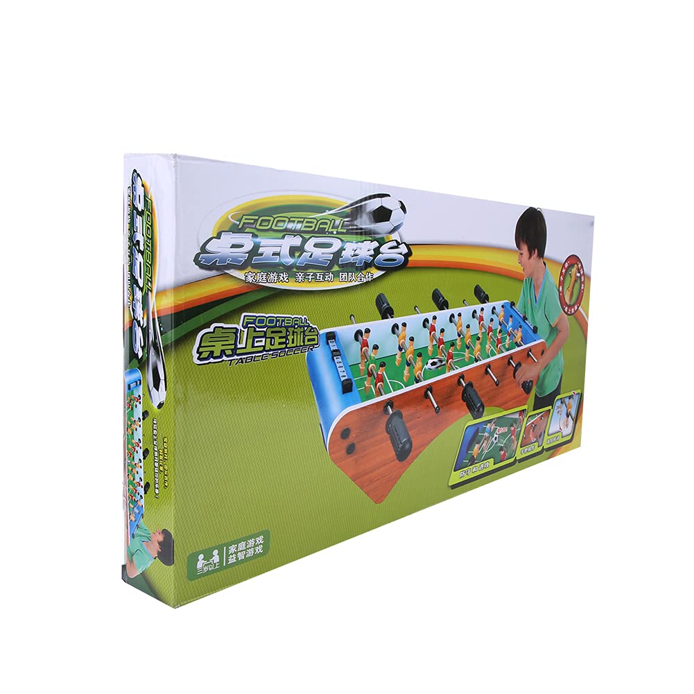 Chrees Futbolín Juegos de Fútbol Mini Juego de Futbolín Juego de Fútbol de Escritorio 6 Varillas Simulación de Barras de Puntuación de Interior para el Hogar, Fiesta