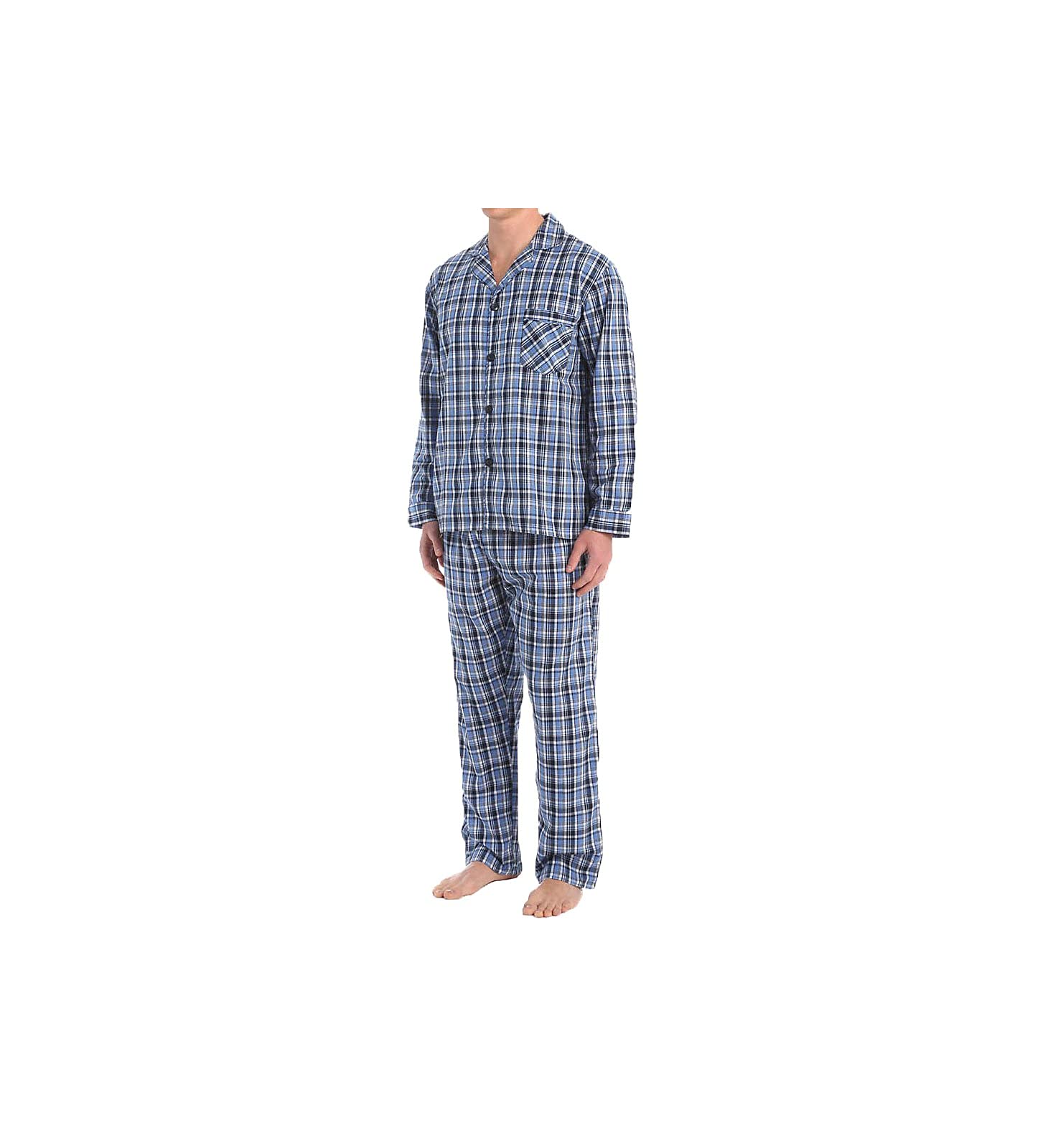 Hanes Men's Broadcloth Pajama Set Juego de Pijama para Hombre