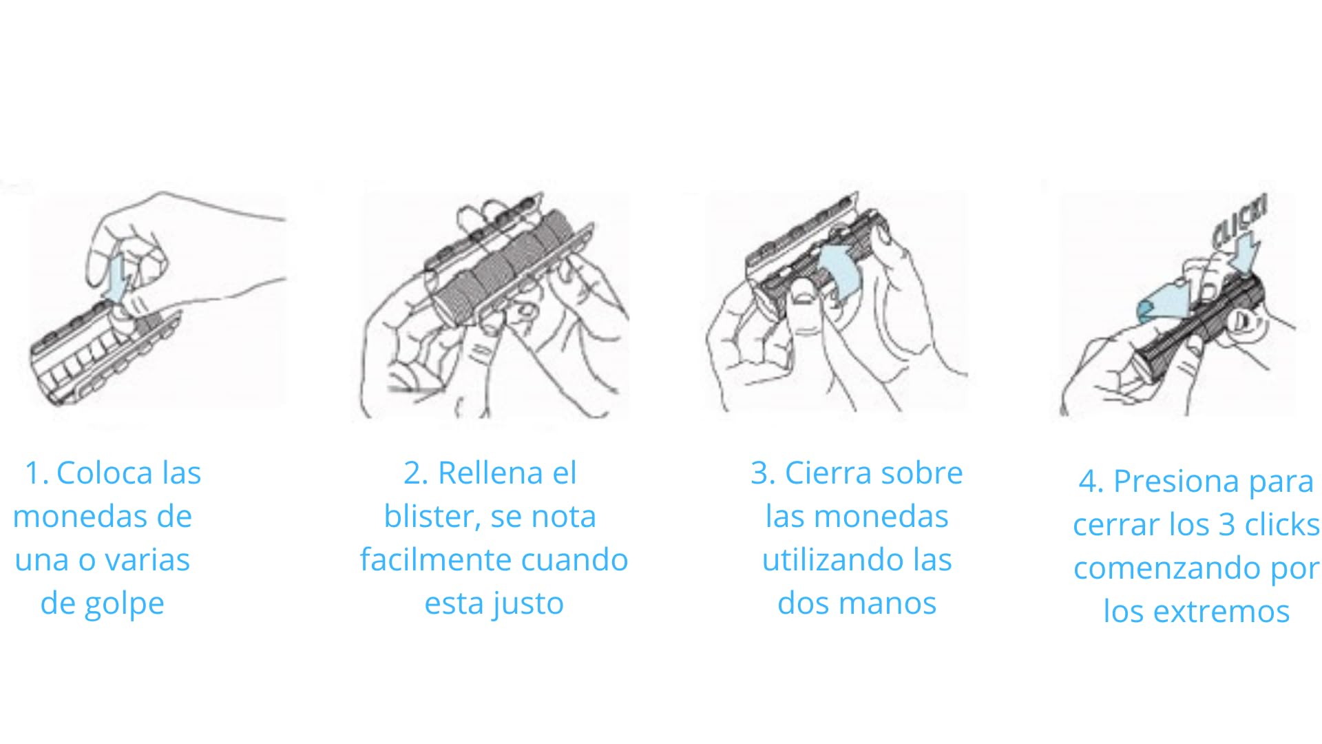 Blisters Monedas. Pack 160 Blister. 20 Blister para cada Monedas de Euro y Céntimos, Guarda facilmente tús Monedas con las Fundas para Monedas. Pack MIX (Pack 20 Blister cada Moneda)