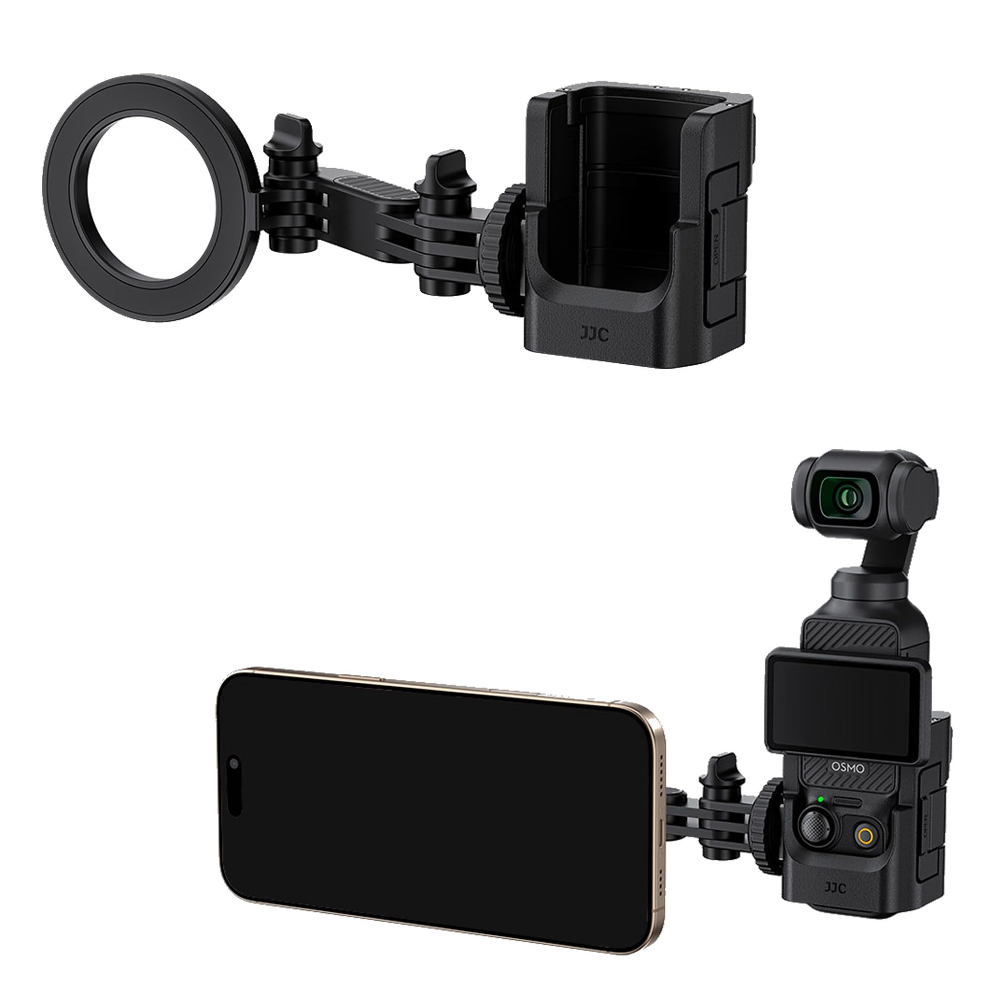 JJC Expansion Adapter &amp; Magnetic Phone Holder for DJI Pocket 4/3 Xtra Muse