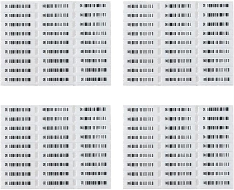 108 pcs Security Tags Compatible with AM 58kHz EAS System, Retail Store Security System Security Barcode Soft Labels for Retail EAS System Accessories