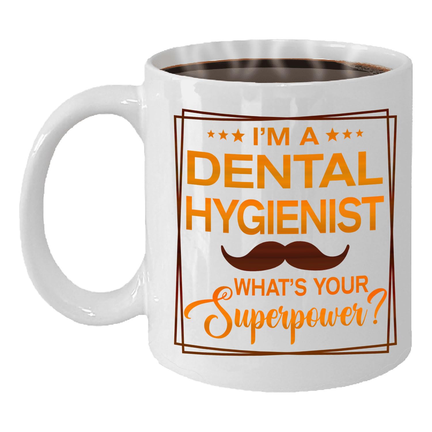 MONIZILUCKY Dental Hygienist Coffee Mug - Funny Dental Hygienist Gift - 11oz White Ceramic Cup for Work Office, Coworker, Birthday, Christmas, Retirement