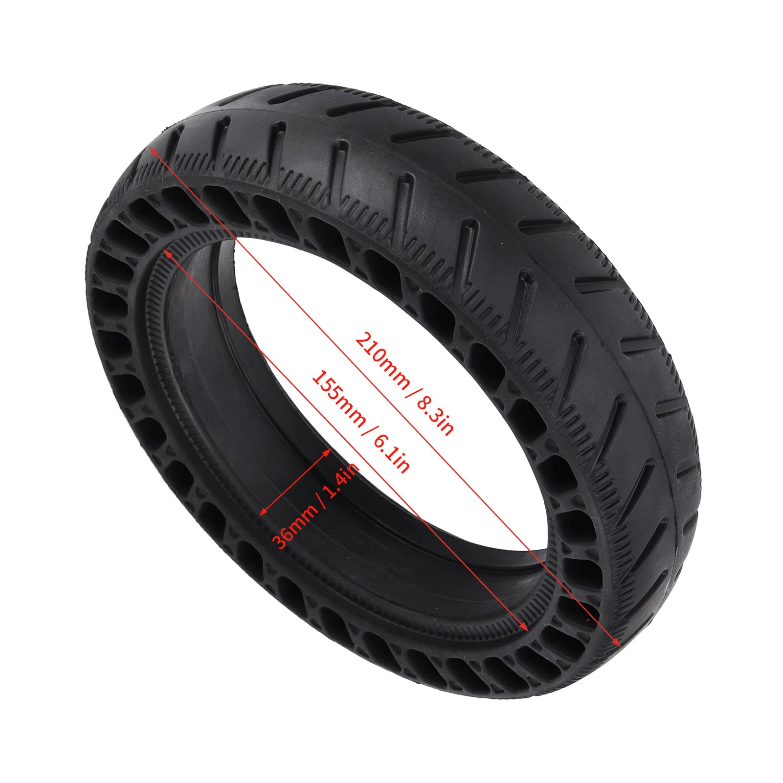 Pneus Pleins de 8,5 Pouces, pneus Anti-déflagrants 8.5x2.0X Extensibles pour Scooter électrique