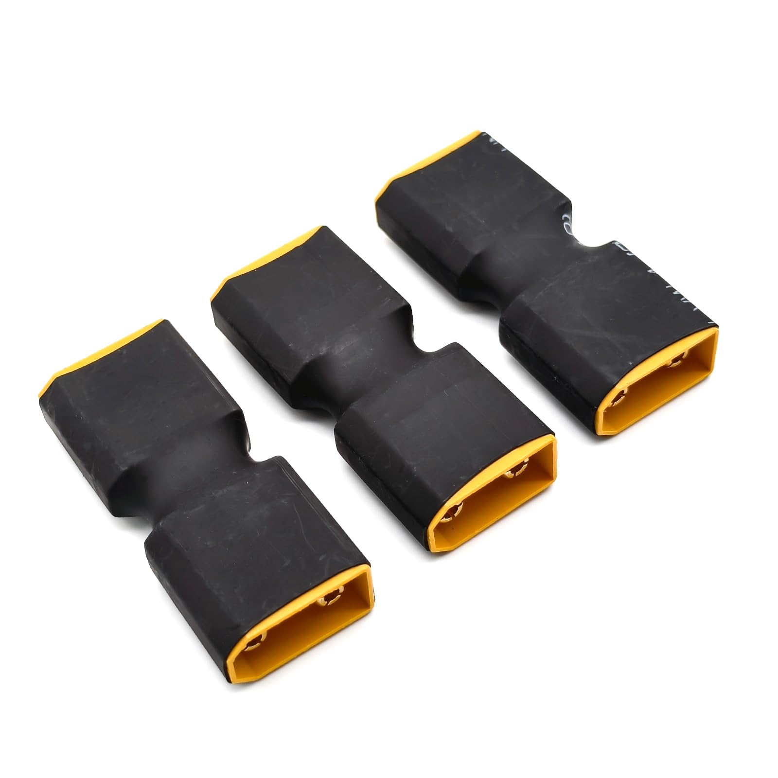 3pcs XT90 Plug Connector no wire Adapter for RC FPV Car Plane Drone LiPo Battery (Male to Male)