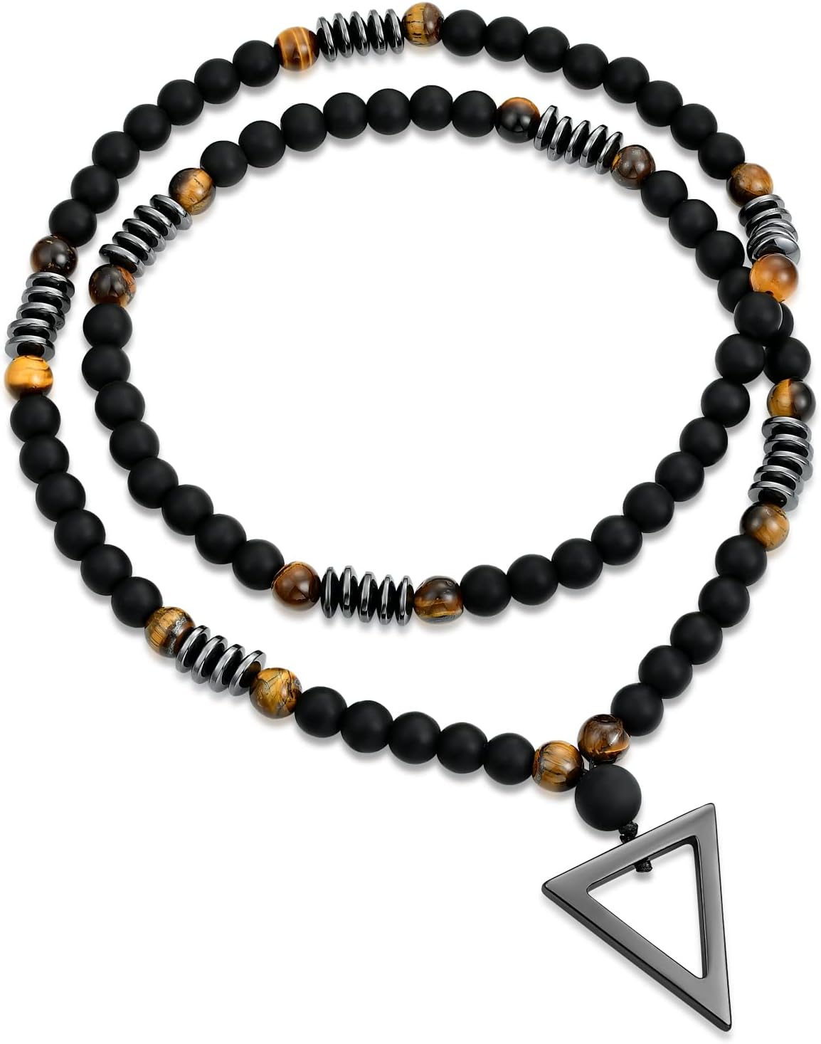 Bead Necklace for Men Tiger Eye Healing Necklace Men Necklace
