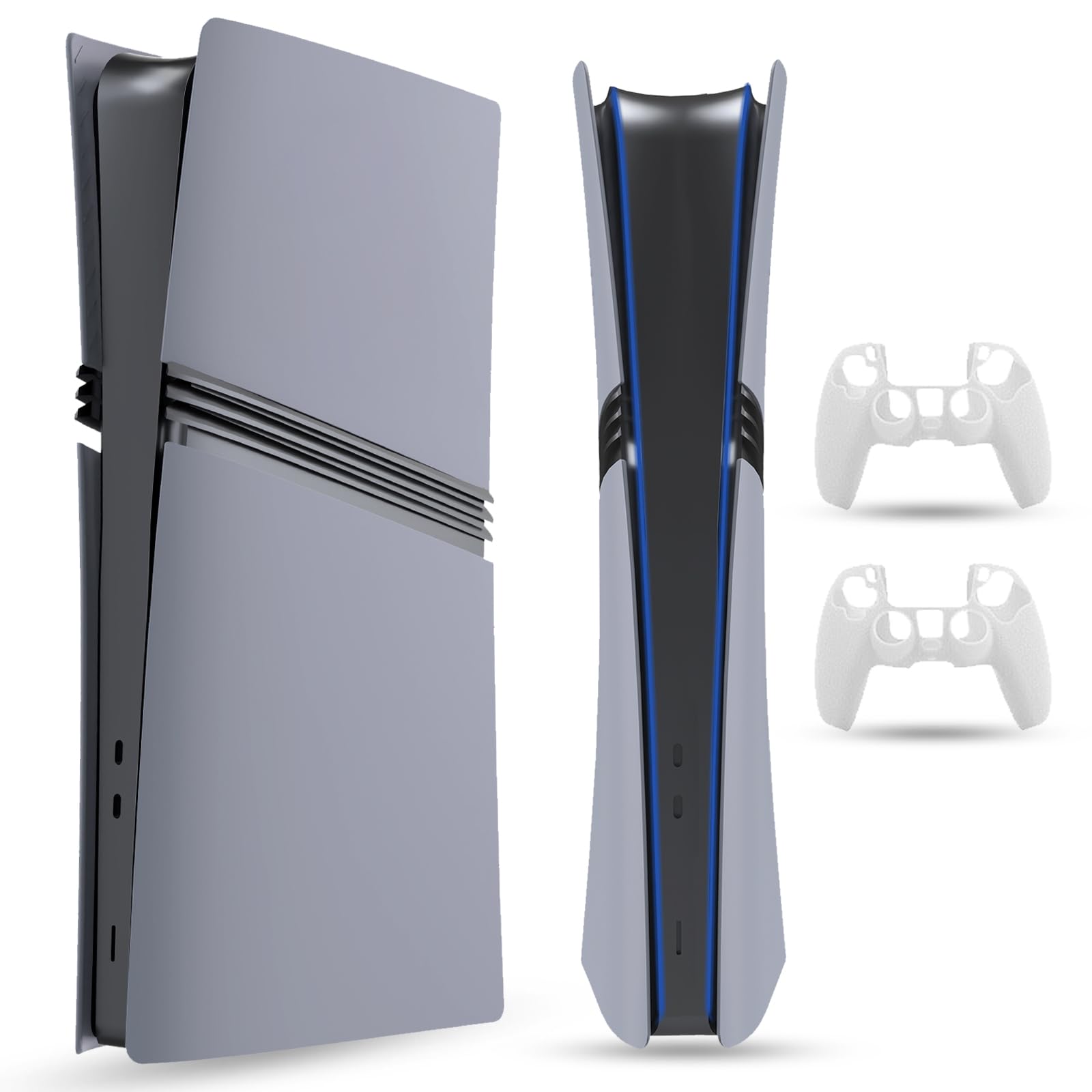 PEYANZ Faceplate Cover for PS5 Pro Digital Edition + 2 Controller Covers