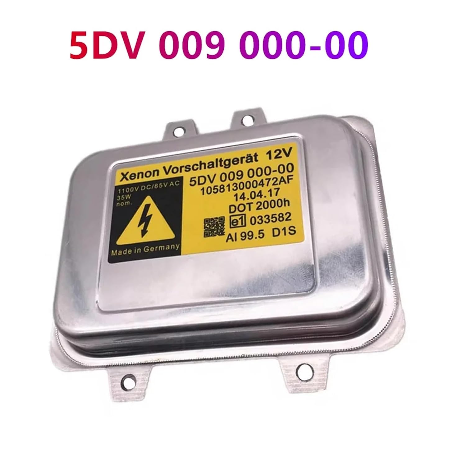 Xenon Ballast OEM 12767670 5DV00900000 5DV009000-00 D1S D1R 1Pcs(White)