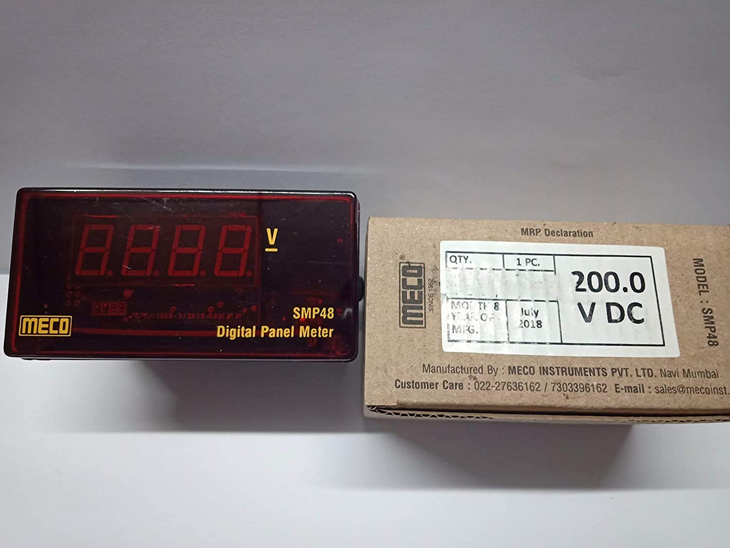 Meco 4 Digit Programmable Panel Meter 200V Model SMP48-DC (B08NG851SN) Amazon Price History, Amazon Price Tracker