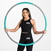 Core Balance Weighted Hula Hoop For Adult Fitness Foam Padded Size Adjustable 1kg (Smooth or Wavy)