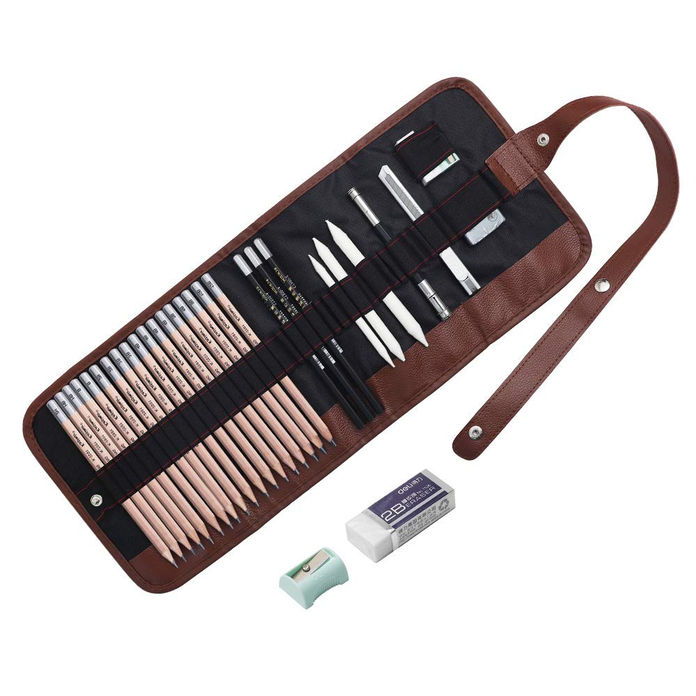 Buy Sketching Pencil Set, Drawing Pencils and Sketch Kit,30Piece