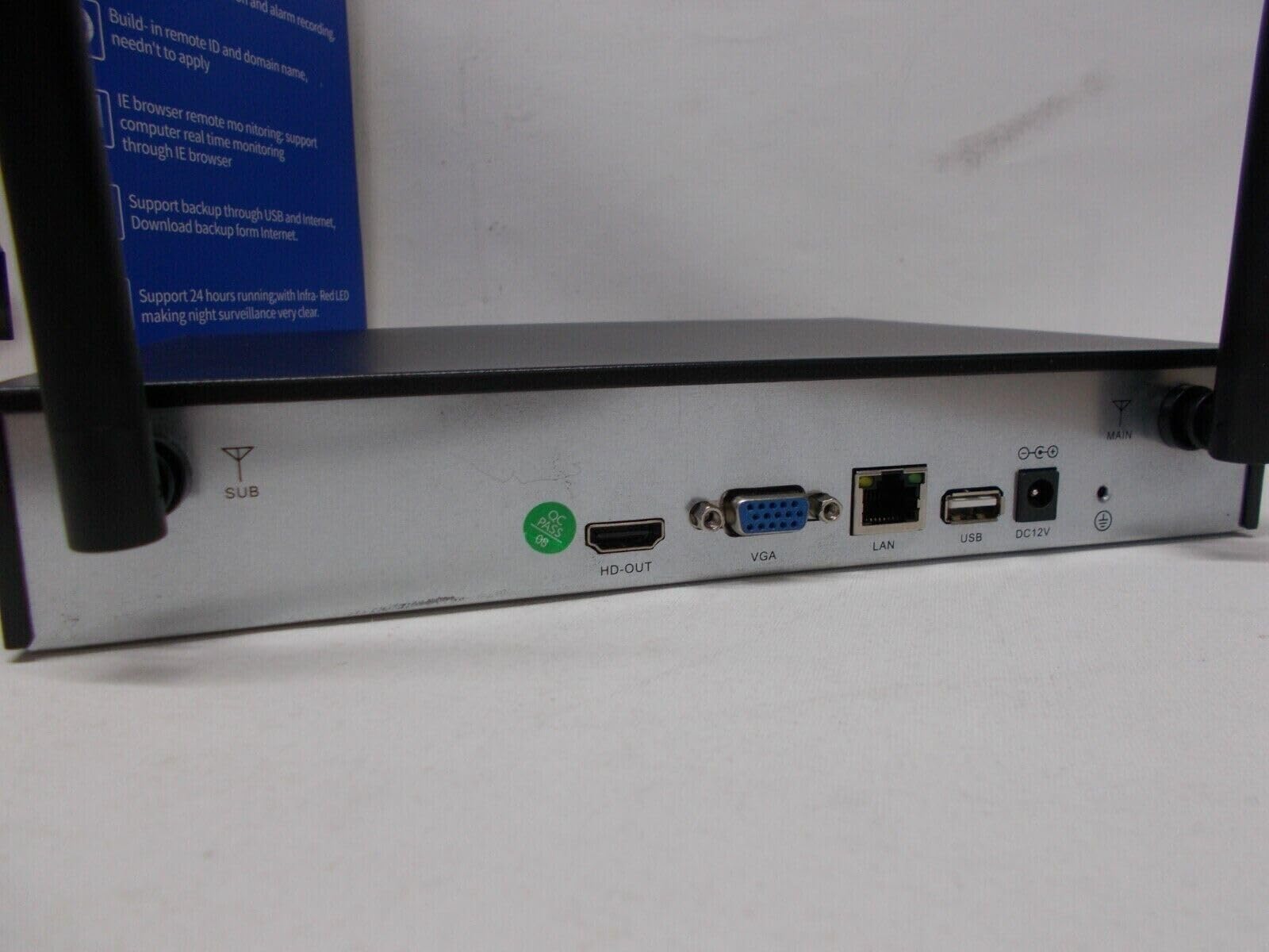 KIT VIDEOSORVEGLIANZA WIRELESS DVR NVR 4 CANALI 4 TELECAMERA WIRELESS