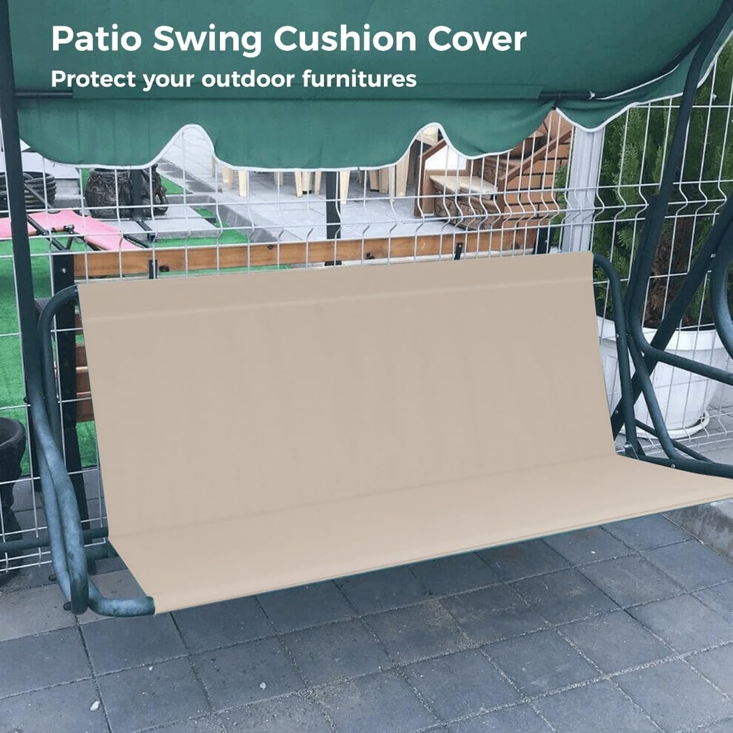 Poszewki na poduszki na huśtawkę, wodoodporna ochrona na zewnątrz, tkanina Oxford 600D, zamiennik do huśtawki patio, ogrodu podwórkowego, 137 x 40 cm x 40 cm