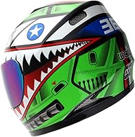 Vista 35 de WOW Casco completo para motocicleta, Bicicleta BMX MX para niños, S