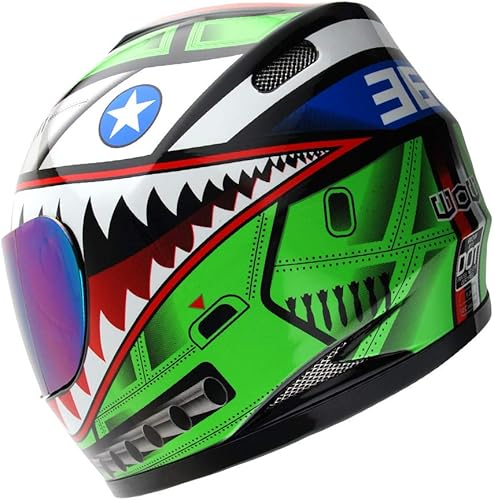 Miniatura 5 de WOW Casco integral para motocicleta, bicicleta urbana BMX MX para niños HKYB15