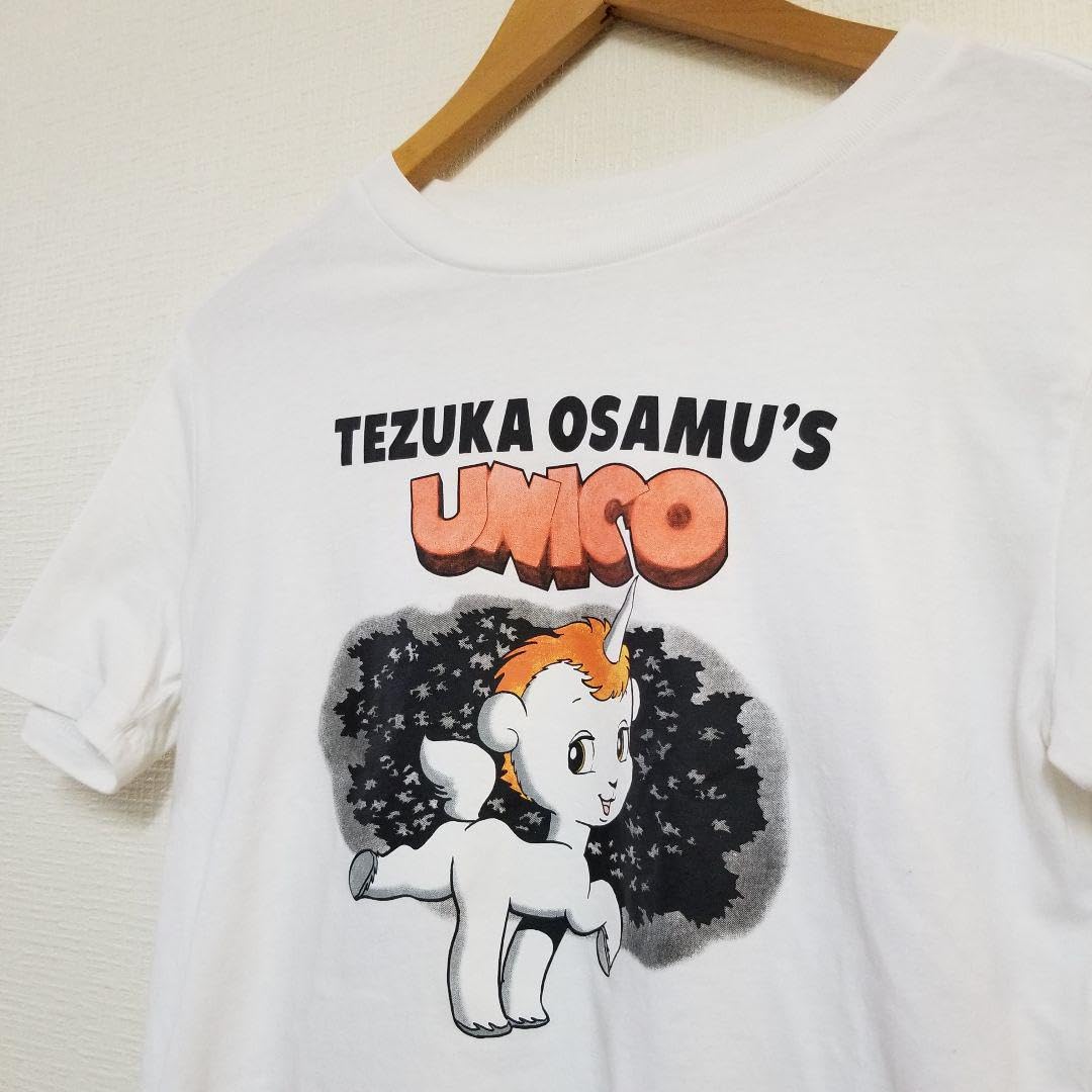 8SM1 手塚治虫　UNICO プリントTシャツ　ブラック　M 古着used 2026年最新】ユニコ Tシャツ 手塚治虫の人気アイテム - メルカリ
