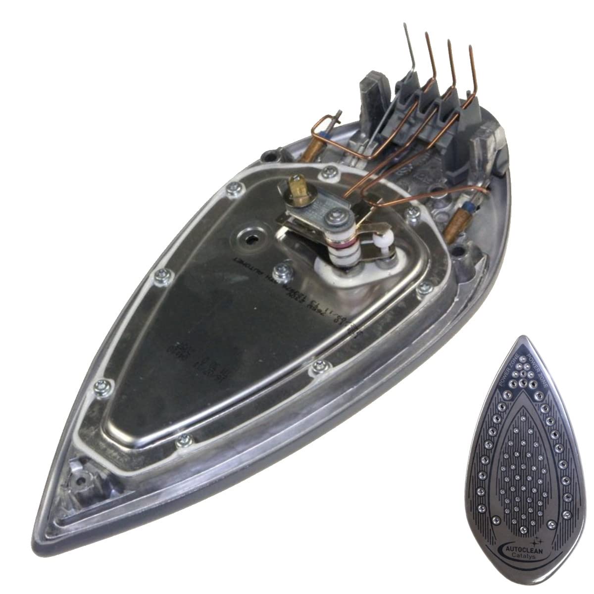 Bügelsohle kompatibel mit/Ersatzteil für Tefal CS-00121373 GV8430, GV8431, GV8460, GV8461 GV8470 GV8471...