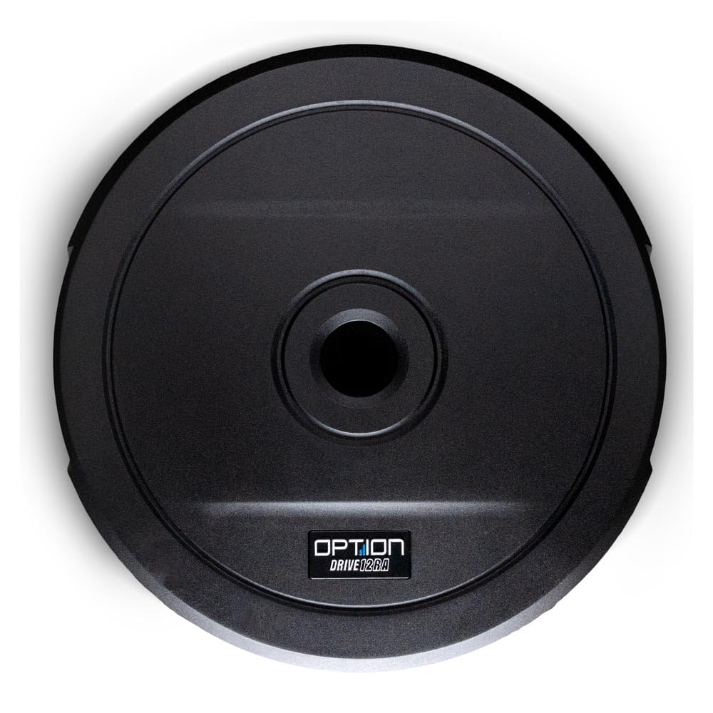 Option DRIVE12RA Reserverad-Aktiv-Subwoofer - 150 Watt RMS, 28cm Subwoofer, 35 Hz - 120 Hz, Auto Turn-On-Funktion