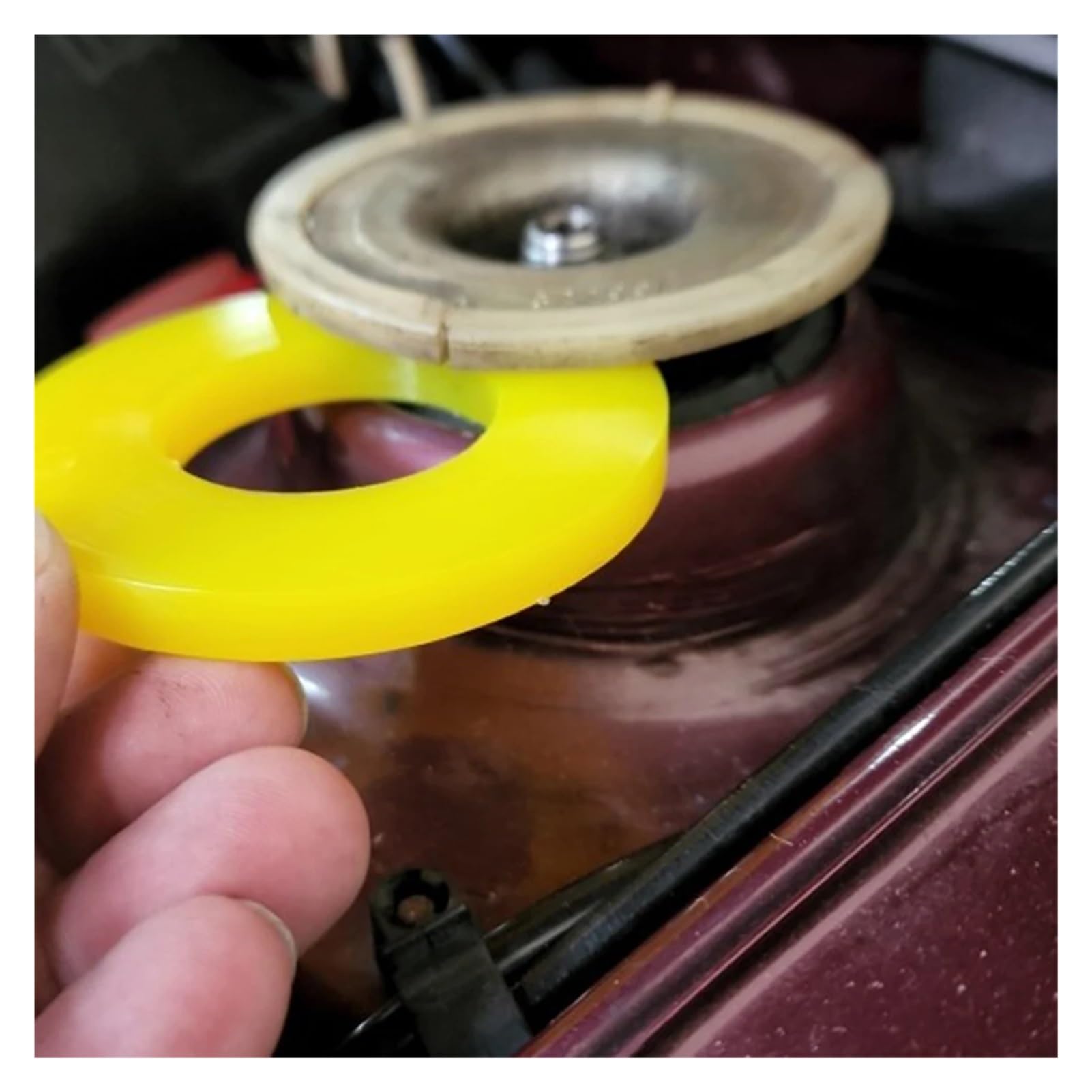 Lot De 4 Bagues D'Amortisseur En Caoutchouc Pour Suspension De Voiture - Support Supérieur - Universel, Installation Facile