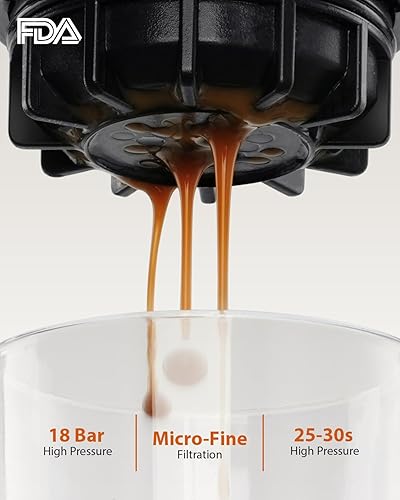 Miniatura 2 de Cafetera portátil para viajes y campamentos, máquinas de café ligeras de viaje, operadas manualmente, compatible con café molido y cápsulas NS,