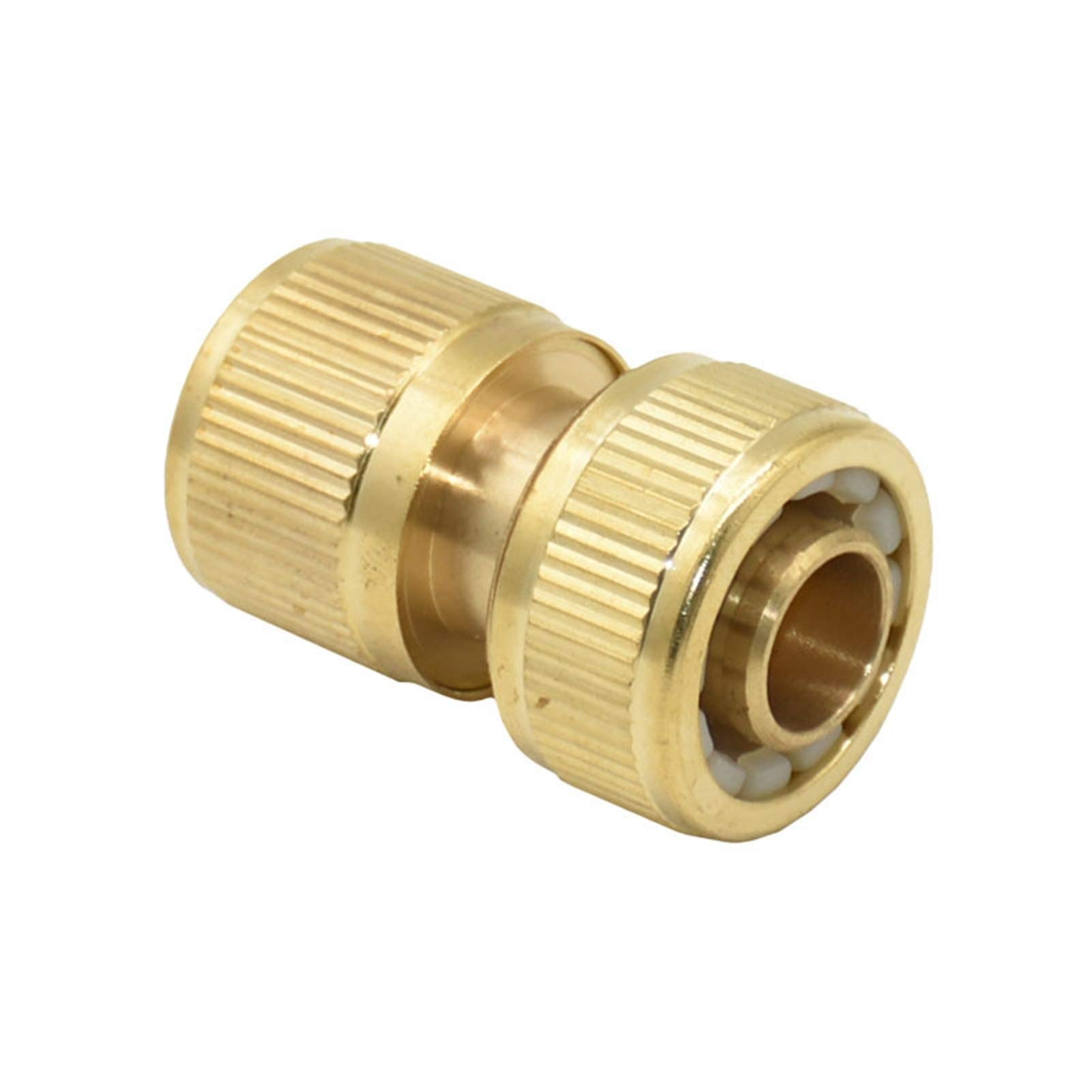Adaptador de conector de jardín Conector de agua rápida de la manguera de agua de 5/8 pulgadas de latón Conector de manguera de ajuste de la pistola de agua del conector de la manguera pura 6pcs