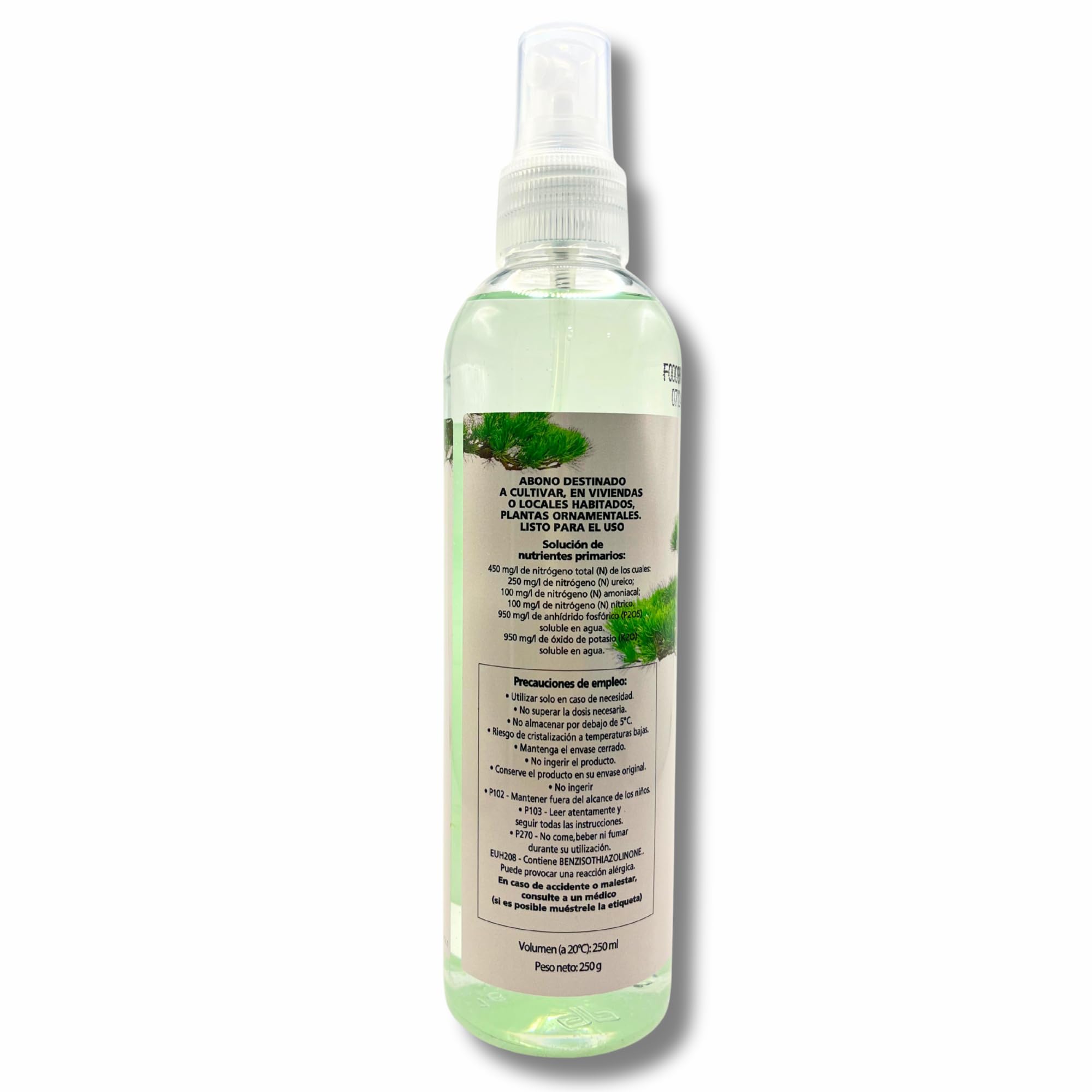 Abono Líquido Foliar Bonsáis 250 ml MUY EFICAZ | Spray Listo para Usar con Aplicador | Nutrición Completa e Hidratación | Reverdeciente para Bonsáis de Interior y Exterior | Nexum Market