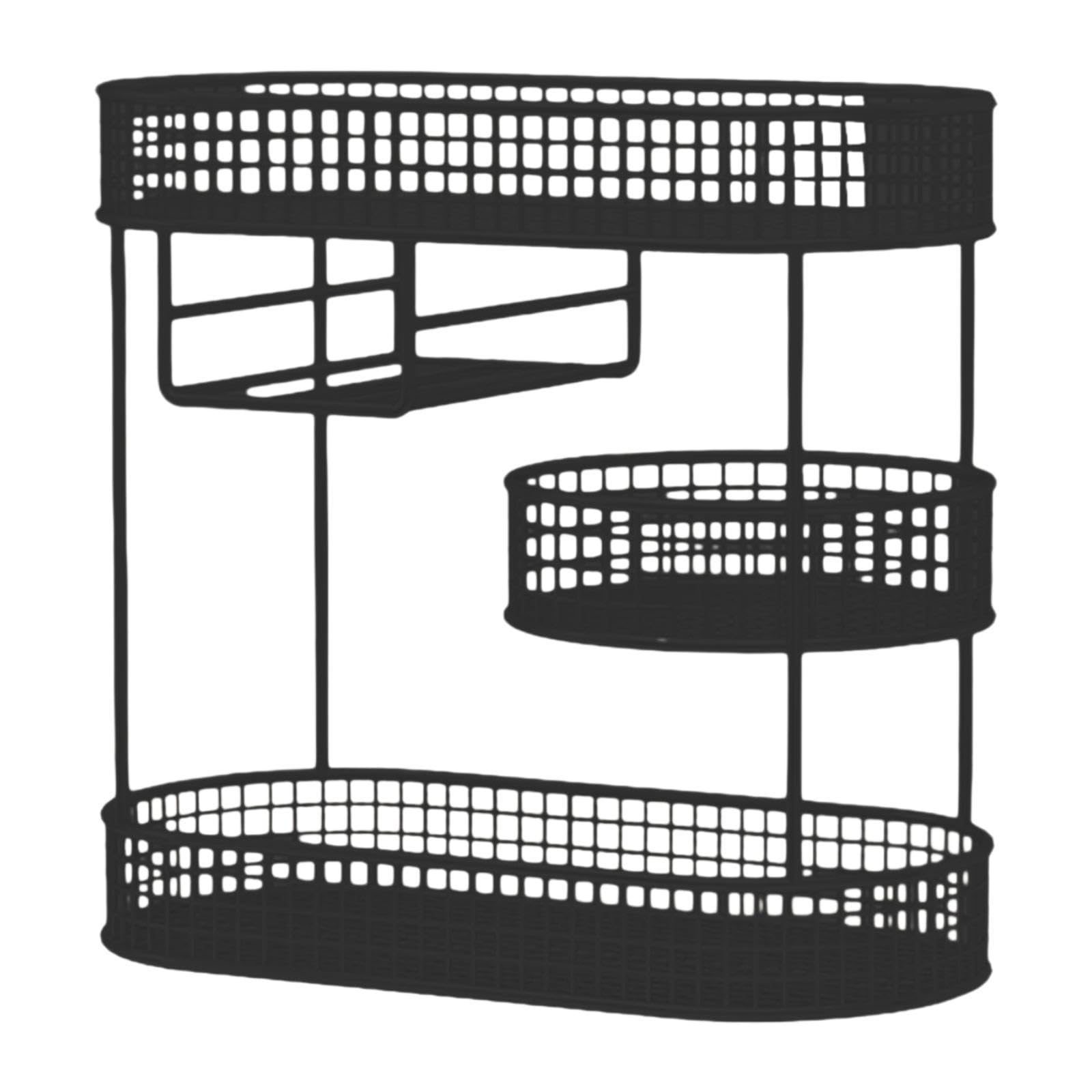 Obst Etagere 3 Etagen Obstkorb für Küchenarbeitsplatte, Metall Obstschale Etagere Brotkorb mit 3 Ebenen, Obstständer Halter Obstregal mit Servierplatte für Buffets, Snacks, Gemüse, Stil h