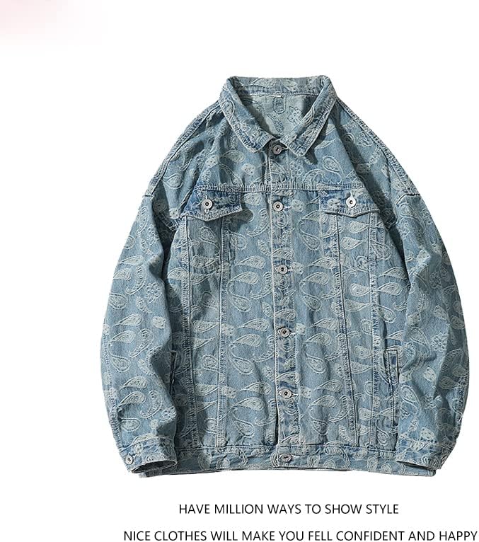 AAPAH Youth Men Designer Jeans Jackets Windbreaker Korean Casual Denim Coat Unisex Women Jean Coats