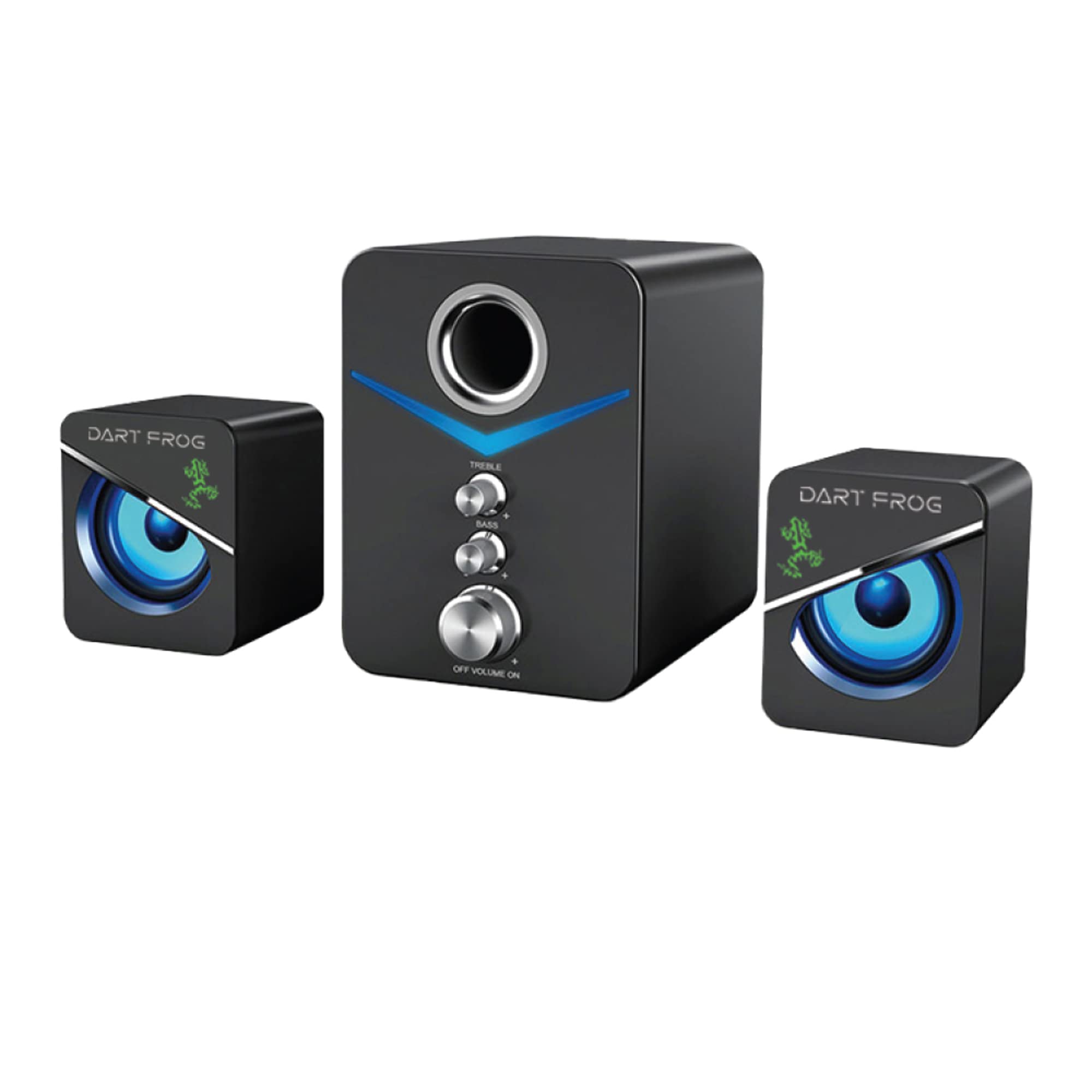 Dart Frog 2.1 Channel Gaming Speakers with LED RGB Lights and