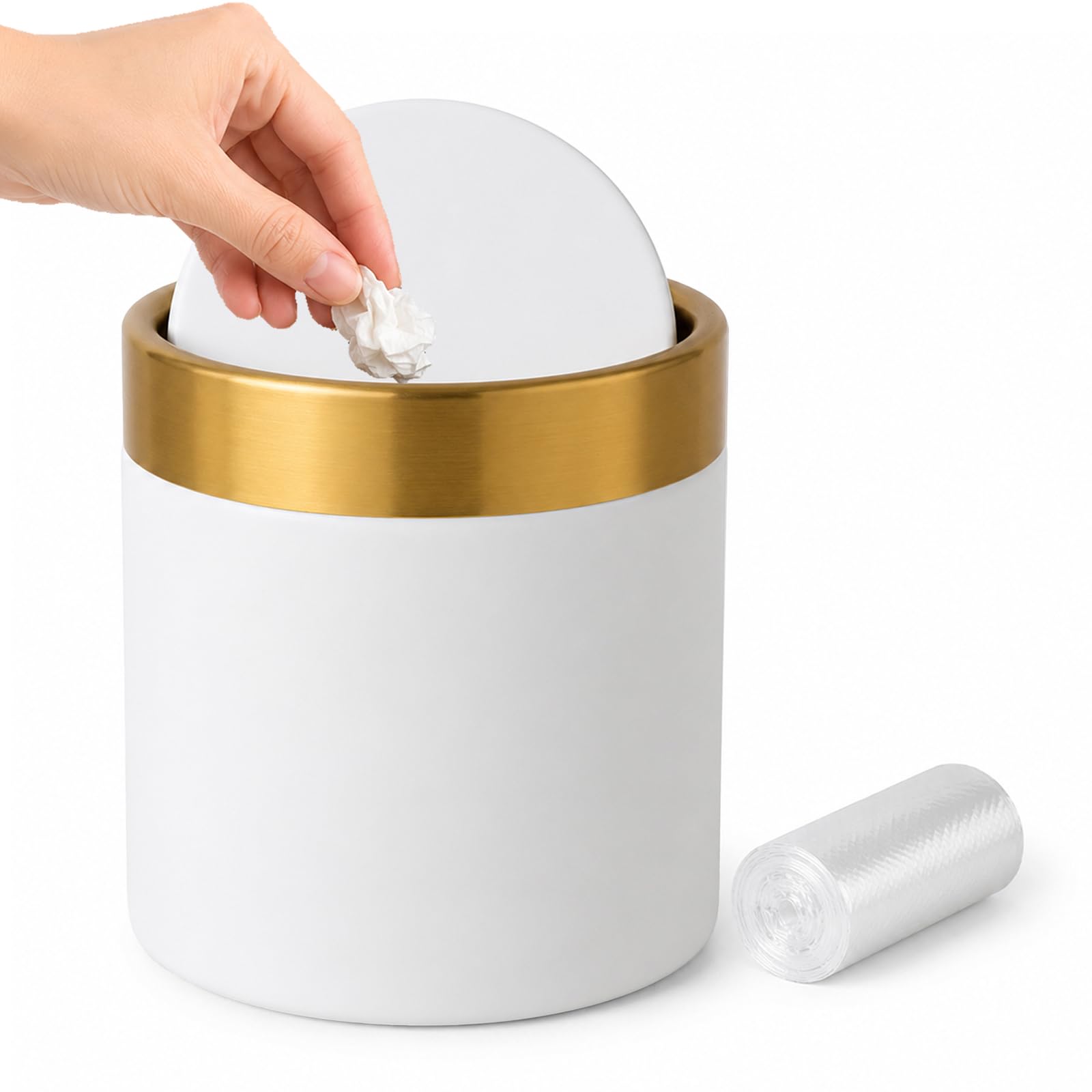 小物 NEIGHBORHOOD CI / P-TRASH CAN Amazon.com: JILLICK Mini Trash Can with Lid, 1.5L / 0.4 Gal Small