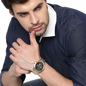 Amazon.com: Armani Exchange A｜X Men's Chronograph Gold-Tone