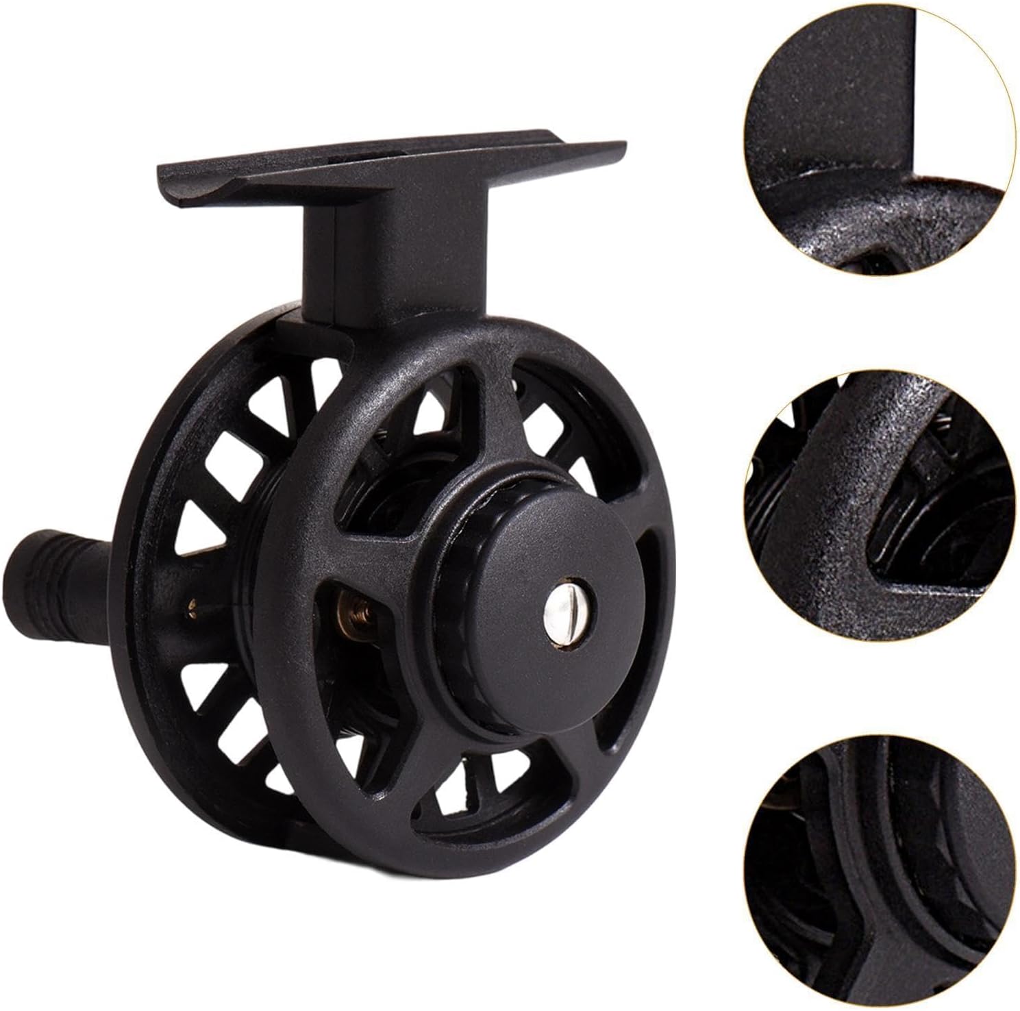Left Hand Light Weight Winter Fishing Reel Smooth Operating Ice Fishing Rattles Easily to Install Fly Casting