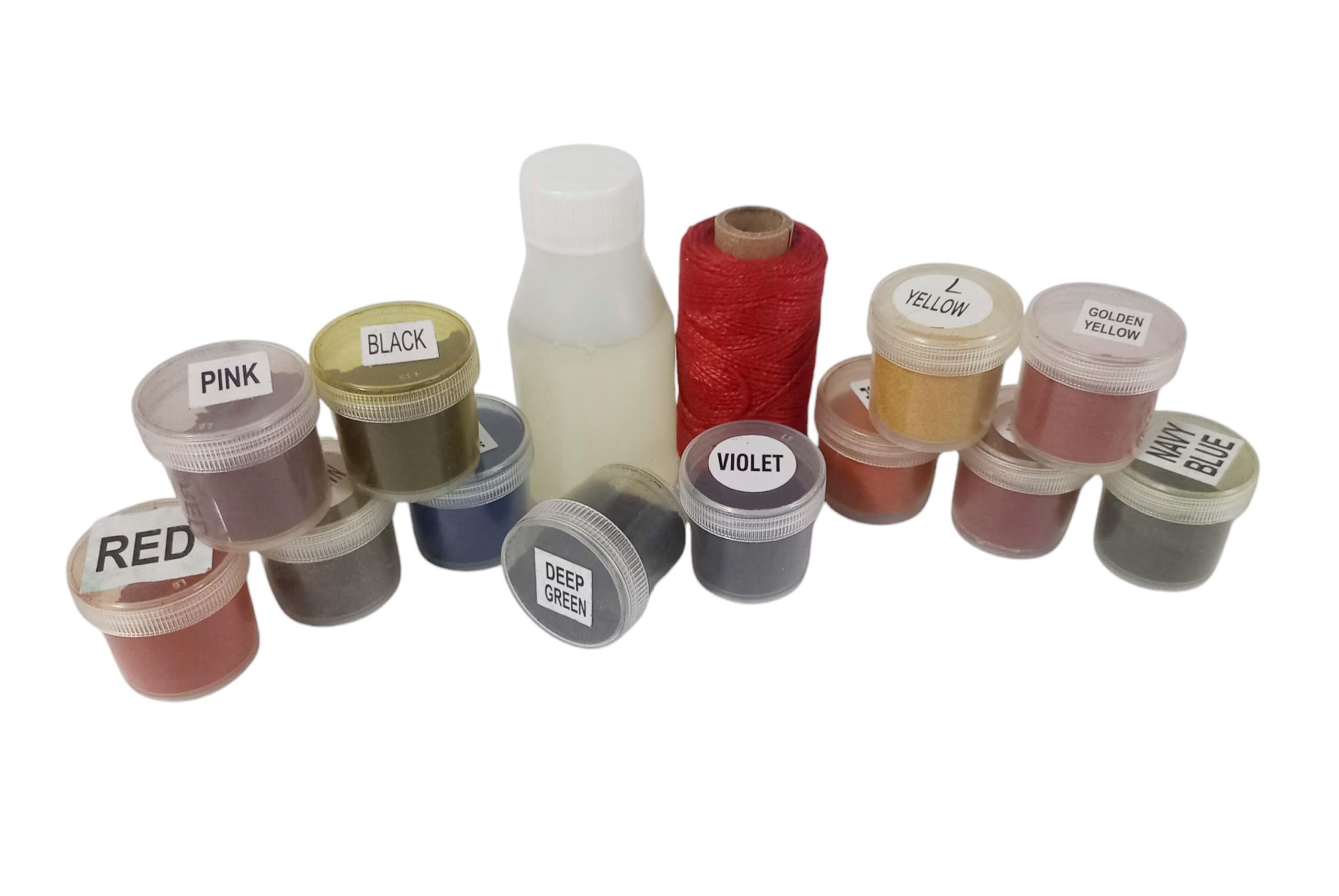 VARDHMAN All-in-One Fabric Dye Kit, Includes 12 Colors- Color Fixer- Color Knotting Thread - for Kids, Adults Tie Dye Kits for Shirts, Craft Arts Party Supplies -14 pcs – Multicolor