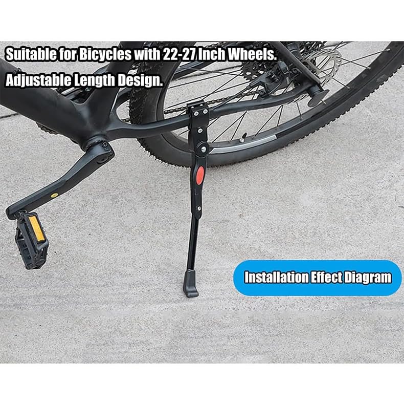 AIBINGBH Fahrradständer für Cube Reaction Hybrid PRO 2024, Stabiler Boden Freistehender Ständer Seitenständer Fahrradteile Sport & 