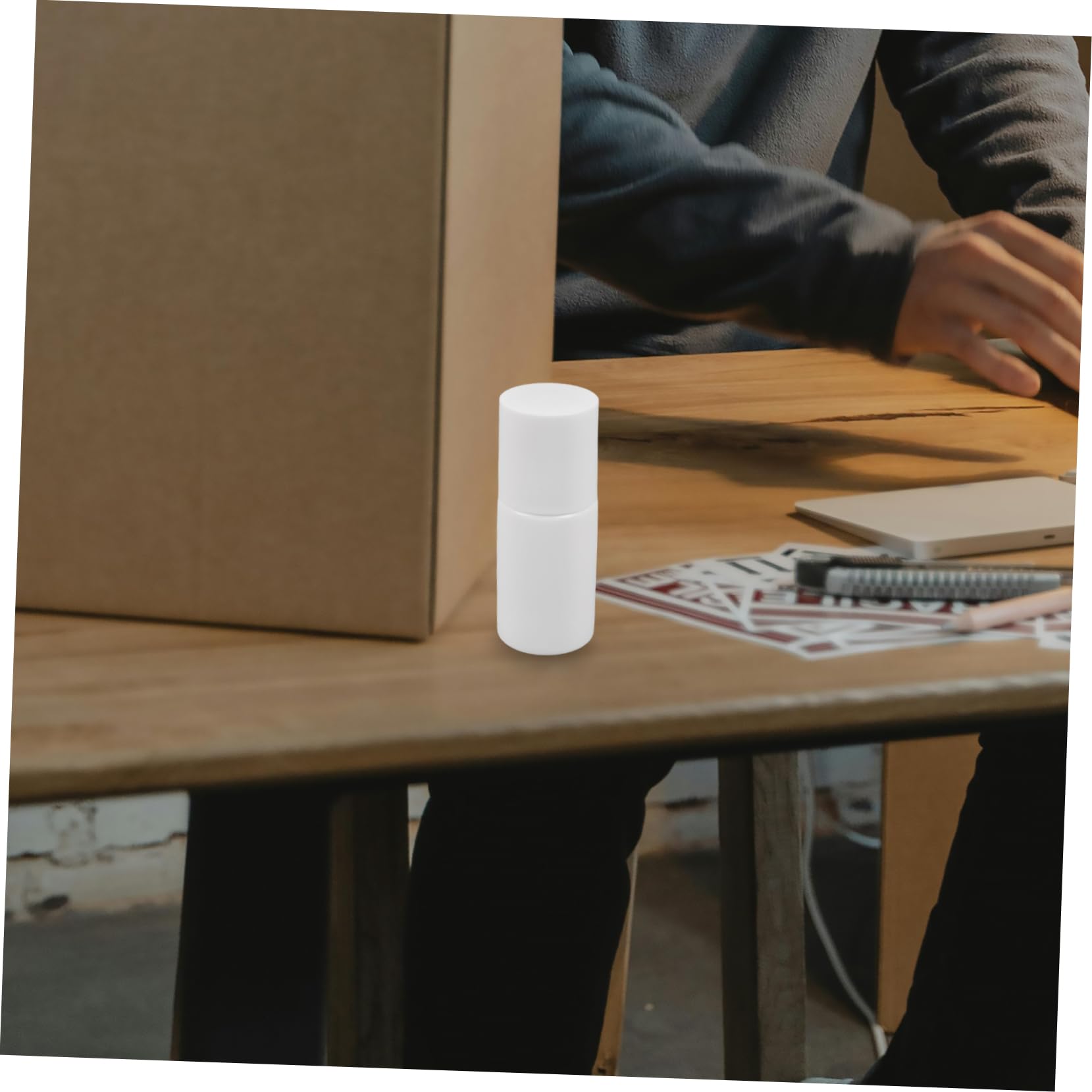 HEALLILY 6 flaconi vuoti con applicatore in spugna per liquidi, riutilizzabili, colla e per capelli, design compatto, ideale per viaggi, applicazione uniforme con plastica