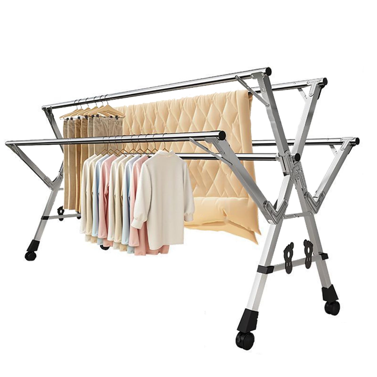 Séchoir à linge pliable et robuste de 240 cm