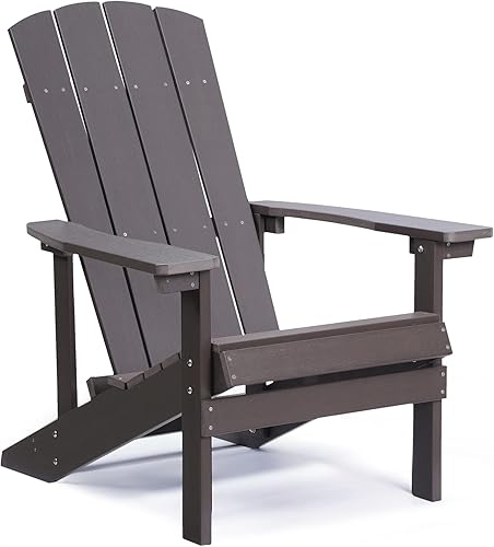 Kiss the Water Silla Adirondack, capacidad de peso de 400 libras, sillas Adirondack de plástico reciclado de caderas, tacto agradable al tacto y de