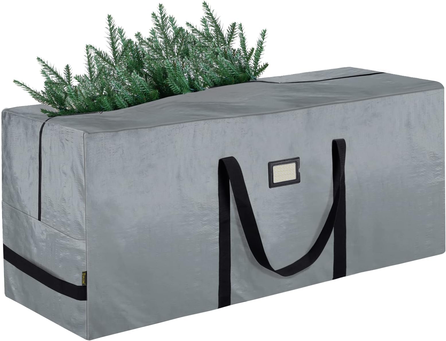 BALEINE 7.5 ft Christmas Tree Storage Bag, Heavy Duty Extra Large Artificial Christmas Tree Bag with Reinforced Handles and Dual Zippers Wide Opening (Gray, 7.5 ft)
