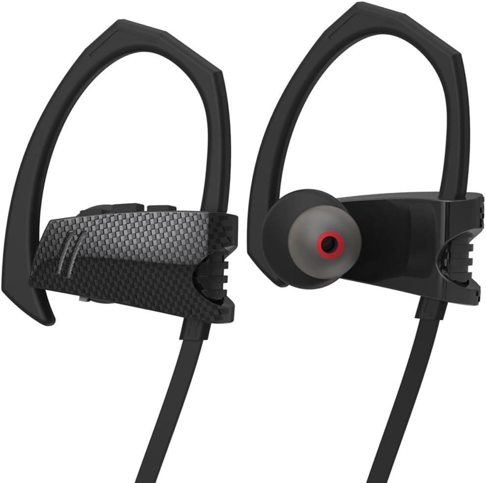 Bluetooth Workout Headphones for Running and Gym with Wireless Earbuds and Built in Mic for Hands Free Calling