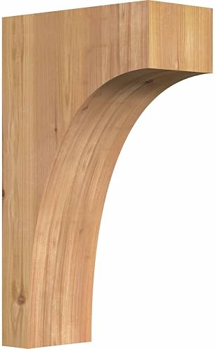 Miniatura 10 de Ekena Millwork COR04X12X12HUN00RWR 4 pulgadas de ancho x 12 pulgadas de profundidad x 12 pulgadas de alto Huntington Ménsula aserrada áspera, cedro
