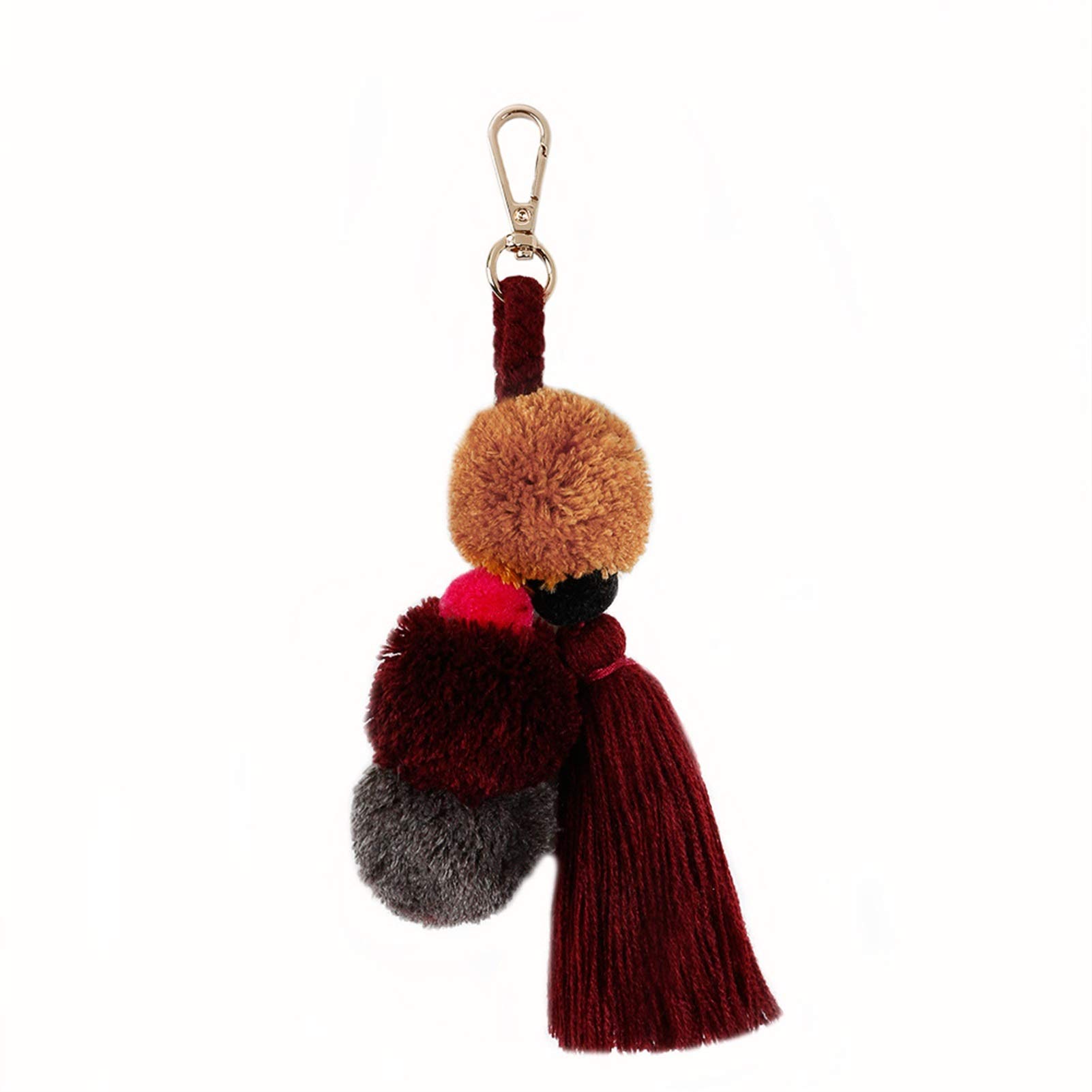 Llavero Pompon borlas decorativas para colgar en tu bolsa de playa o mochila escolar