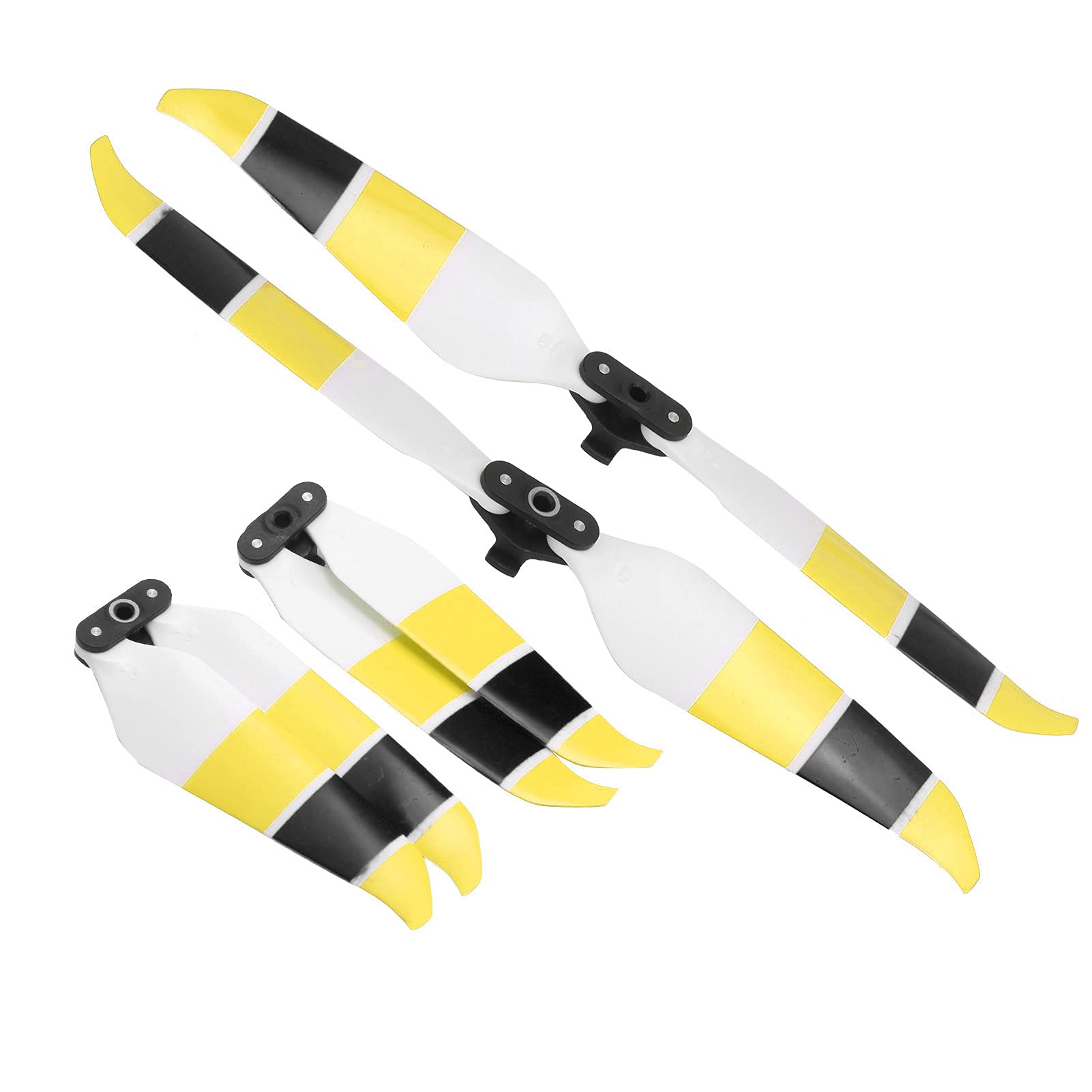 colorato, eliche a basso rumore drone, per accessori Mavic Air 2/Air 2S (Nero giallo)