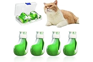 Soft Silicone Cat Paw Covers for Scratch Prevention in Grooming and Clipping