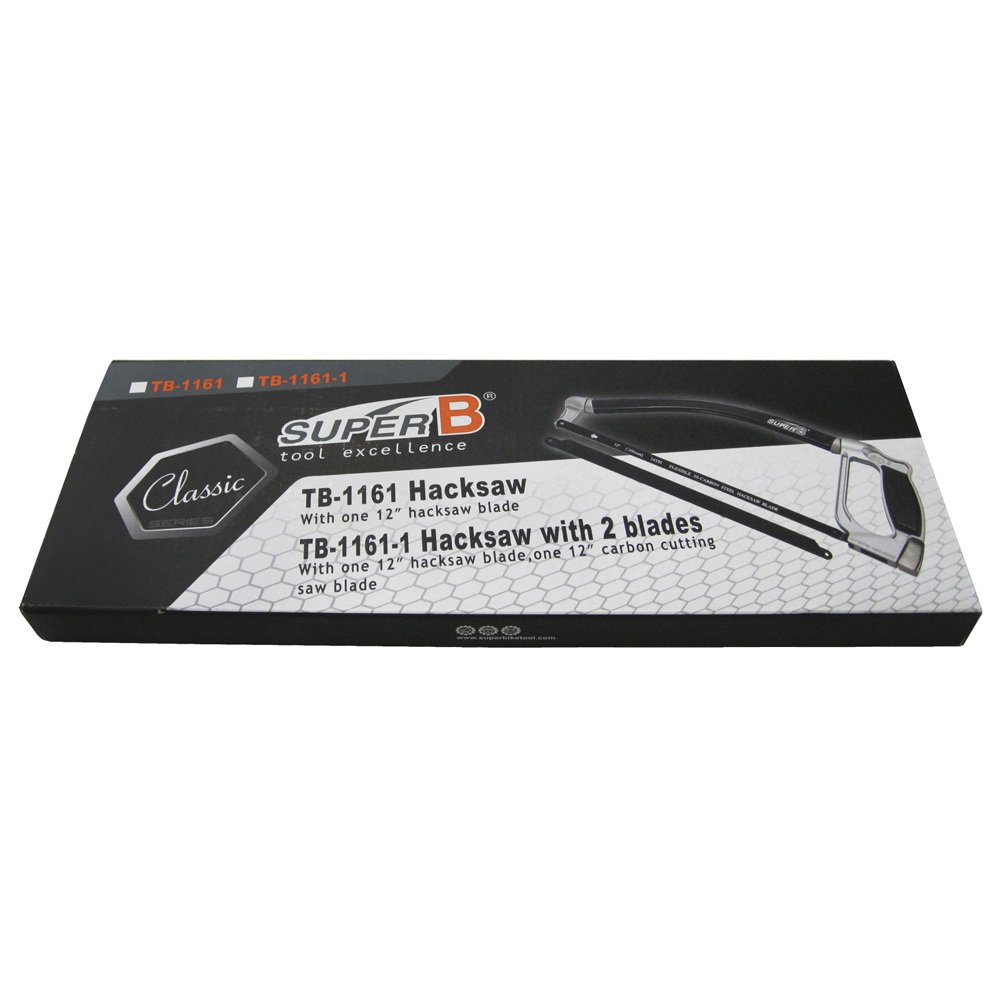 Super B Seghetto tagliatubi in Metallo e Carbonio, Nero (Schwarz-Grau)