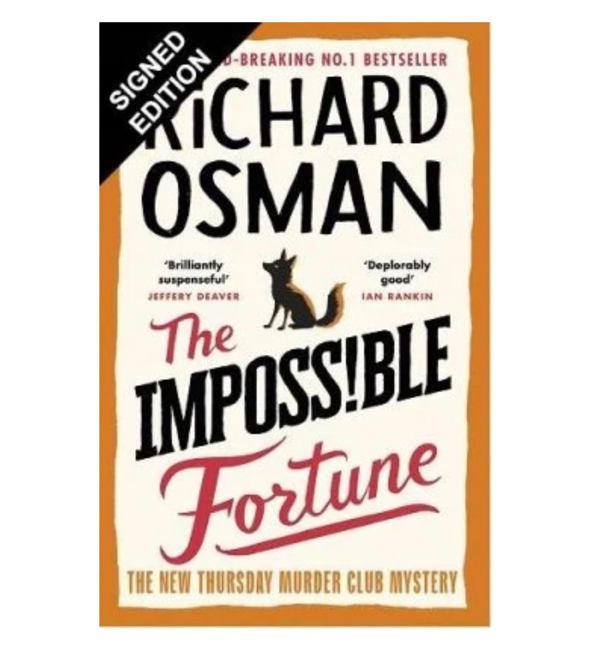 SIGNED Richard Osman Book The Impossible Fortune & Certificate of Authenticity Memorabilia Autograph Auto