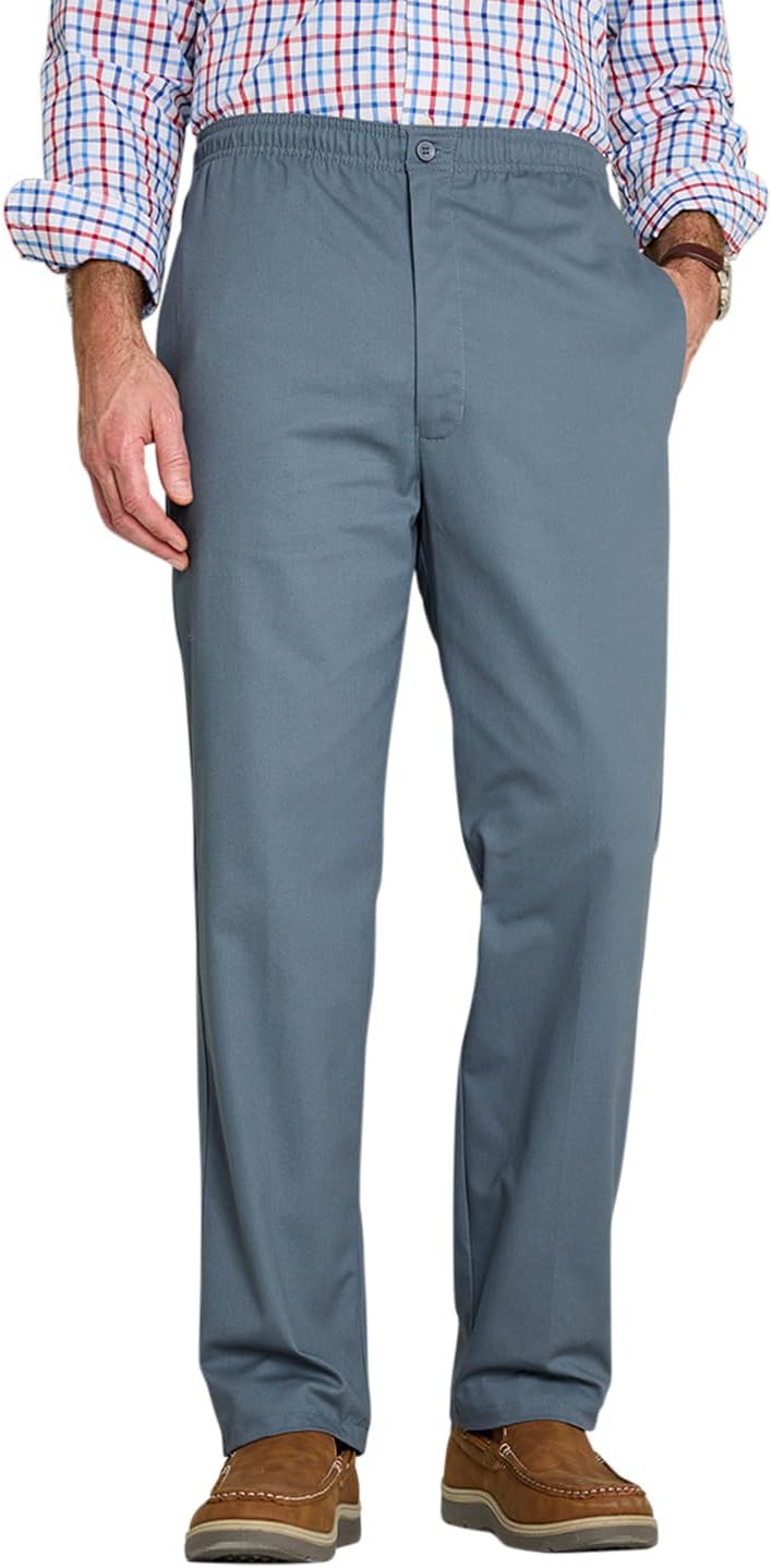 Chums Men's Cotton Rugby Trousers with Elasticated Waistband & Drawcord, Smart Casual Comfort Stretch Fitting Pants