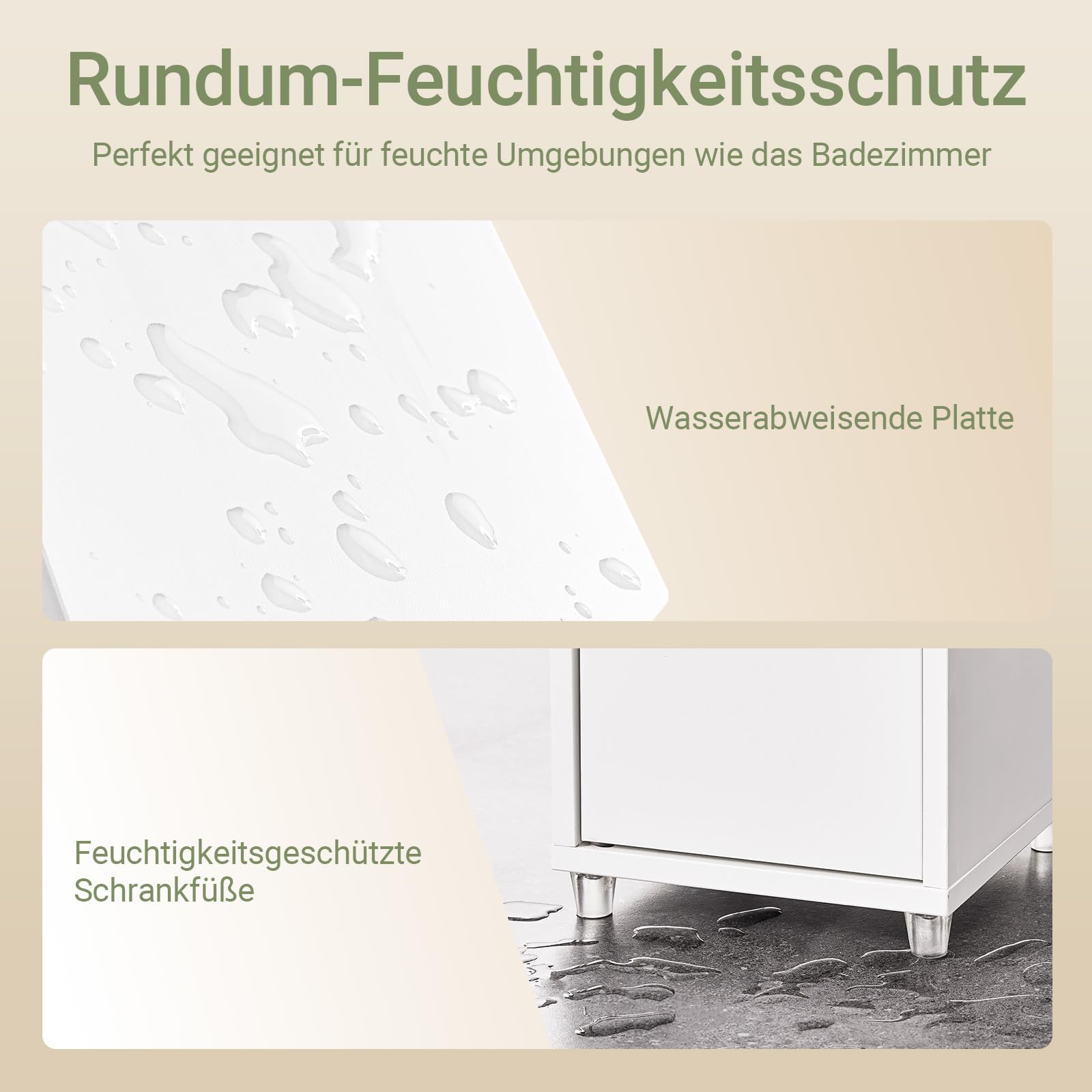 SoBuy Badezimmerschrank Schmal mit Schublade 20x20x145cm für Bäder & WC