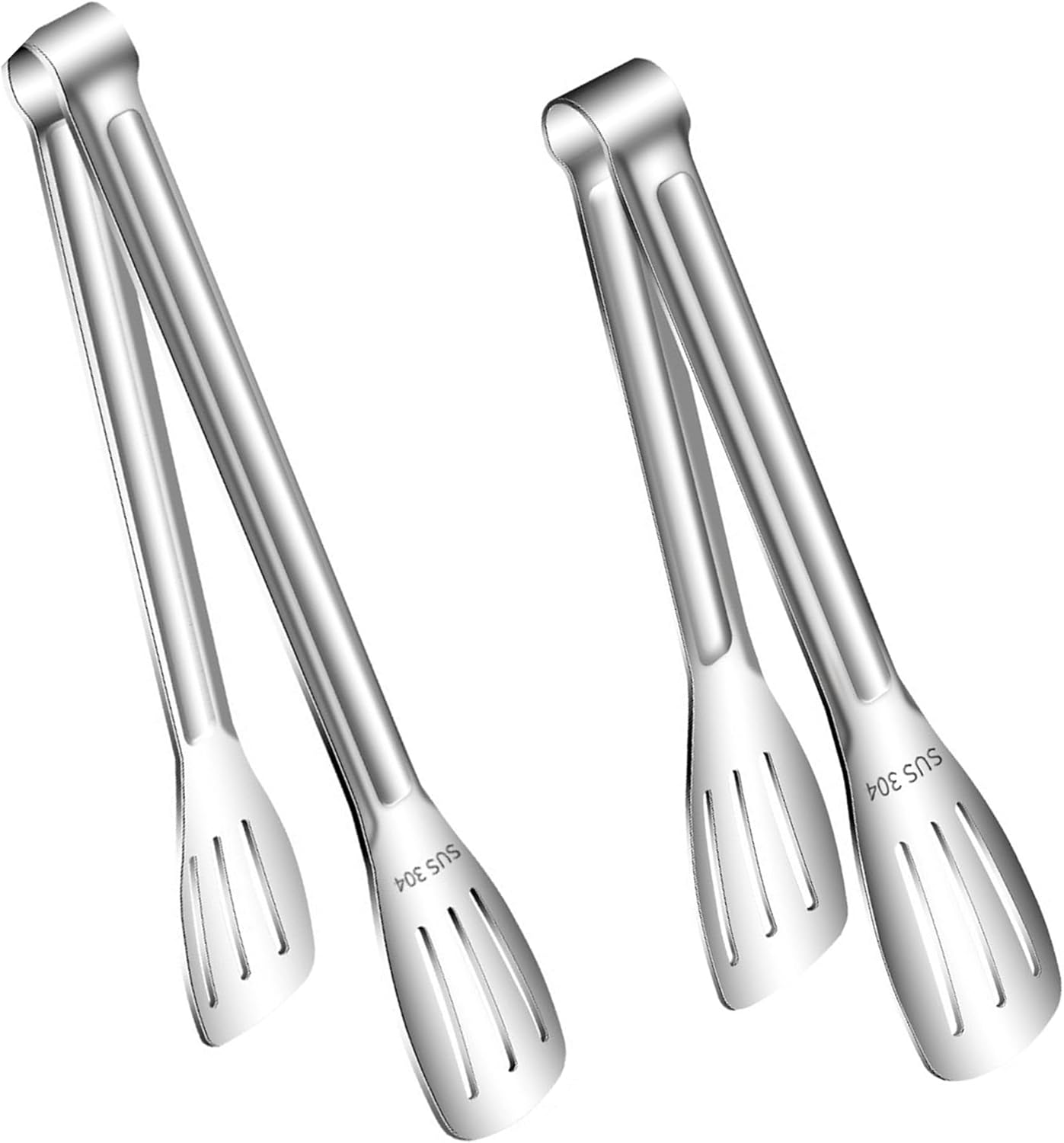 Kitchen Tongs for Cooking, Barbecue Cooking Tongs, 304 Stainless Steel Food Grade Metal Tong for Salad, Steak, Meat, Grill Tool for Outdoor Camping, Picnic, BBQ, Buffet, 9 & 12 inch Set Kitchen Tongs for Cooking, Barbecue Cooking Tongs, 304 Stainless Steel Food Grade Metal Tong for Salad, Steak, Meat, Grill Tool for Outdoor Camping, Picnic, BBQ, Buffet, 9 & 12 inch Set