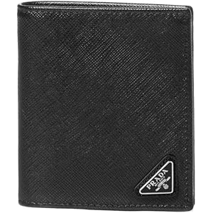 PRADAブラック 二つ折り財布❣️ PRADA ブラック 二つ折り財布