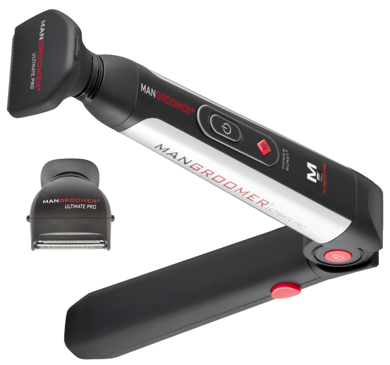 MANGROOMER Ultimate Pro Back Shaver with 2 Shock Absorber Flex Heads, Power Hinge, Extreme Reach Handle and Power Burst - Review, Price and Buying Guide